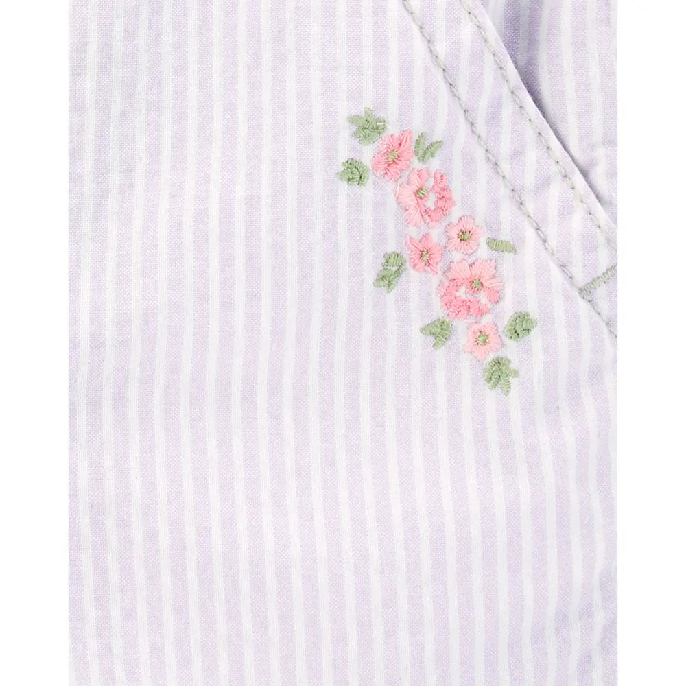 Salopette Courte à Rayures Fille OshKosh - Florale