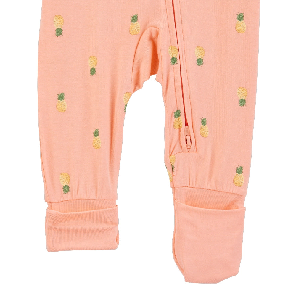 Grenouillère Fermeture Éclair Bidirectionnelle Bébé Fille Carter's - Corail Ananas
