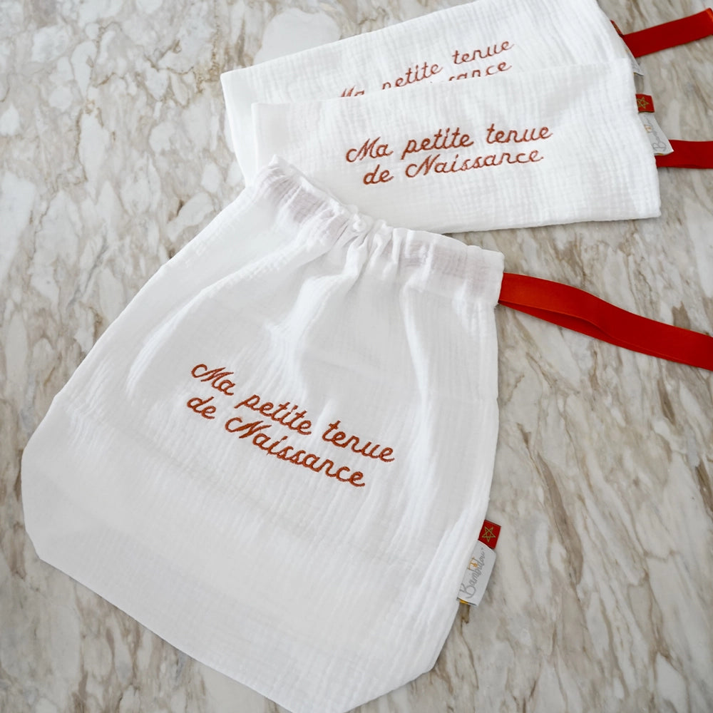 Pochon / Tkimcha Ma Petite Tenue de Naissance - Terracotta