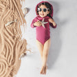 Shems Kids Combinaison Anti-UV Raiponce - Rose