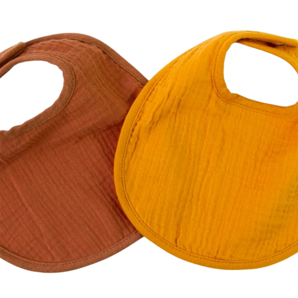 Lot de 2 Bavoirs Babymat - Terracotta