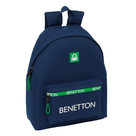 Safta Sac à Dos pour Benetton - Vert & Bleu Marine