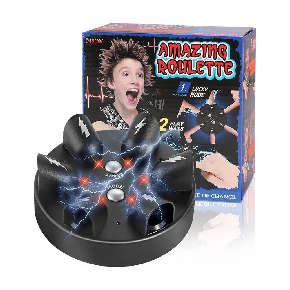 Juego de ruleta con pequeñas descargas eléctricas – 14A+