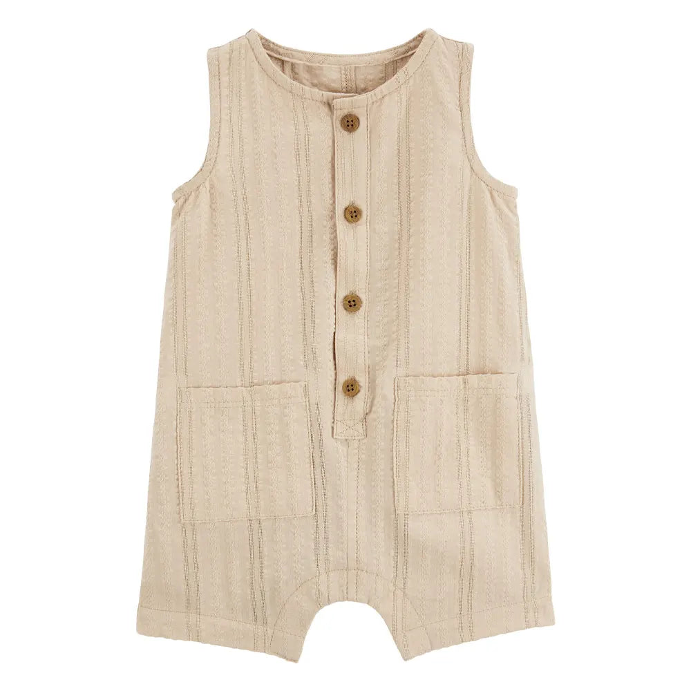 Barboteuse en Coton Carter's - Tanné