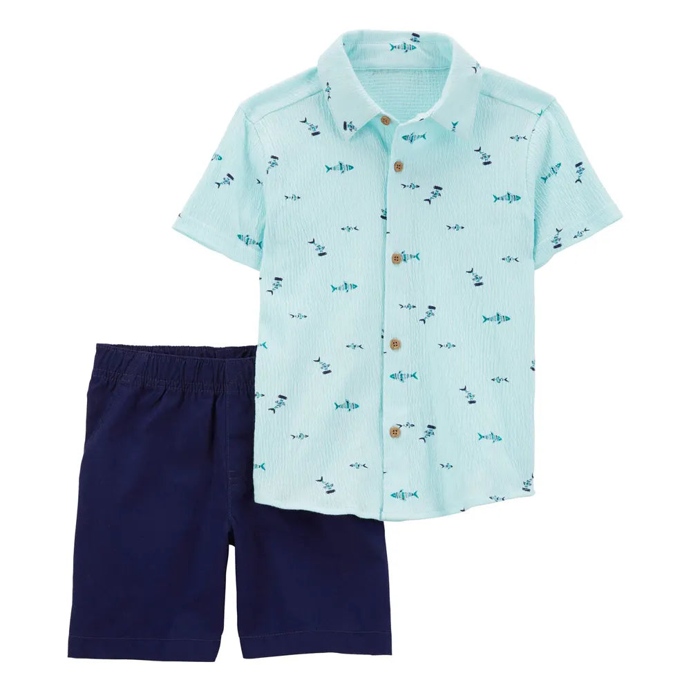 Ensemble 2 Pièces Carter's - Poisson Bleu