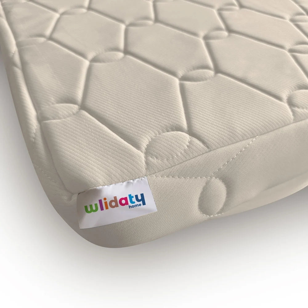 Wlidaty Home Matelas Tendresse Pliable en Deux pour Bébé 60x120 cm
