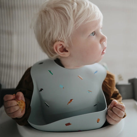 Mushie Bavoir Bébé en Silicone - Voitures Rétro
