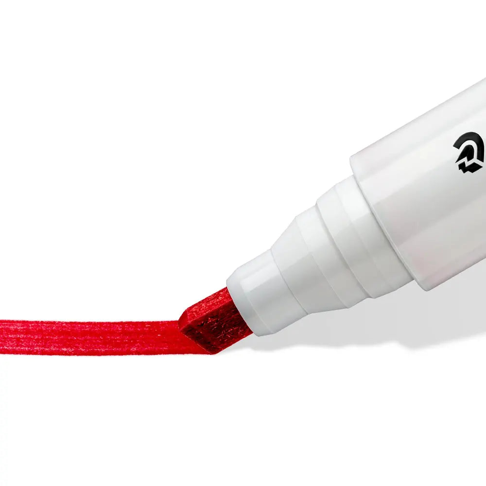 Staedtler Lote de 4 Marcadores para Pizarra Blanca Lumocolor® 351 B Biselada