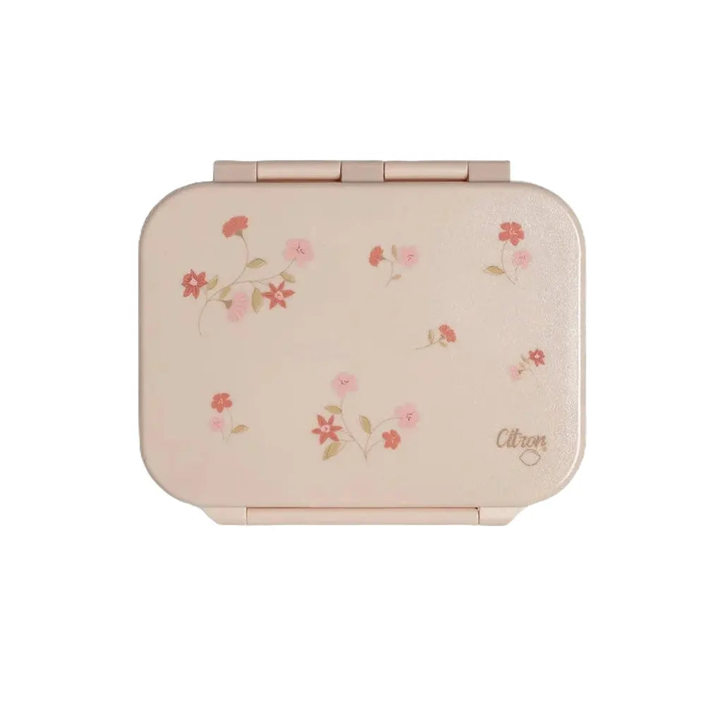 Lunchbox Tritan 3 Compartiments Citron - Fleurs