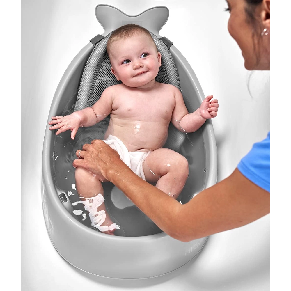 Skip Hop Baignoire Moby Smart Sling 3 Étapes - Gris