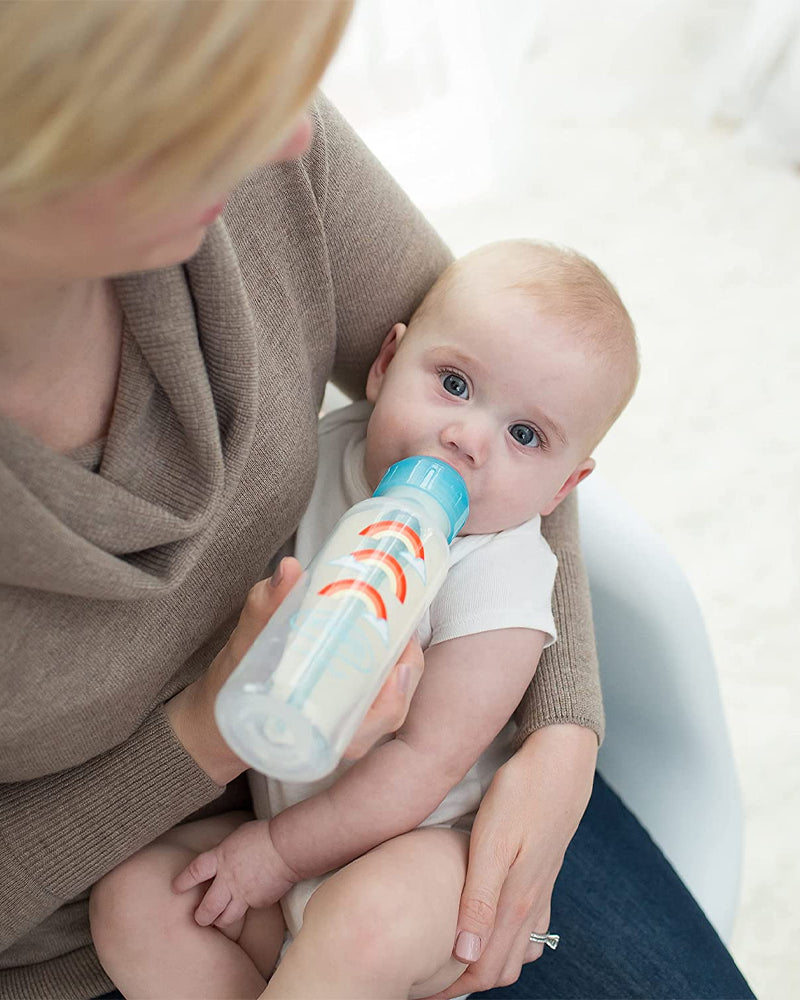 Dr. Brown's Biberon 250ml Cole étroit Bleu 6M+ (sippy+tétine L3)