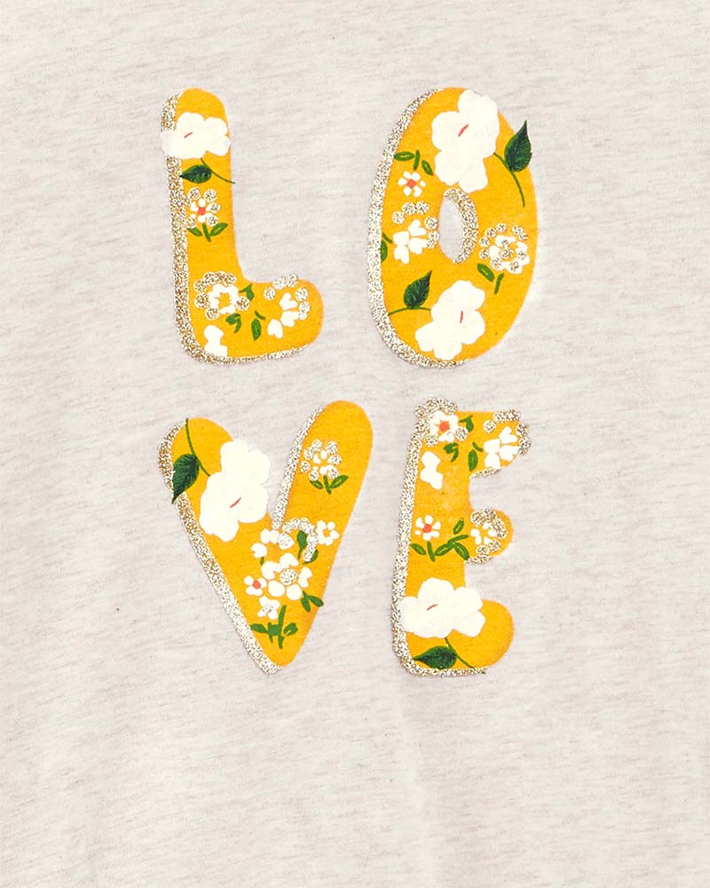 Ensemble 2 Pièces Haut & Legging Fleuri Carter's - Ivoire