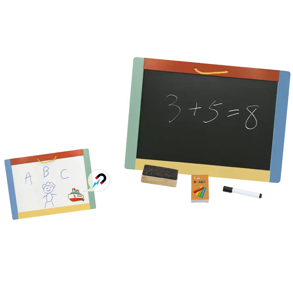 Viga Toys Pizarra Magnética Doble Cara 3A+