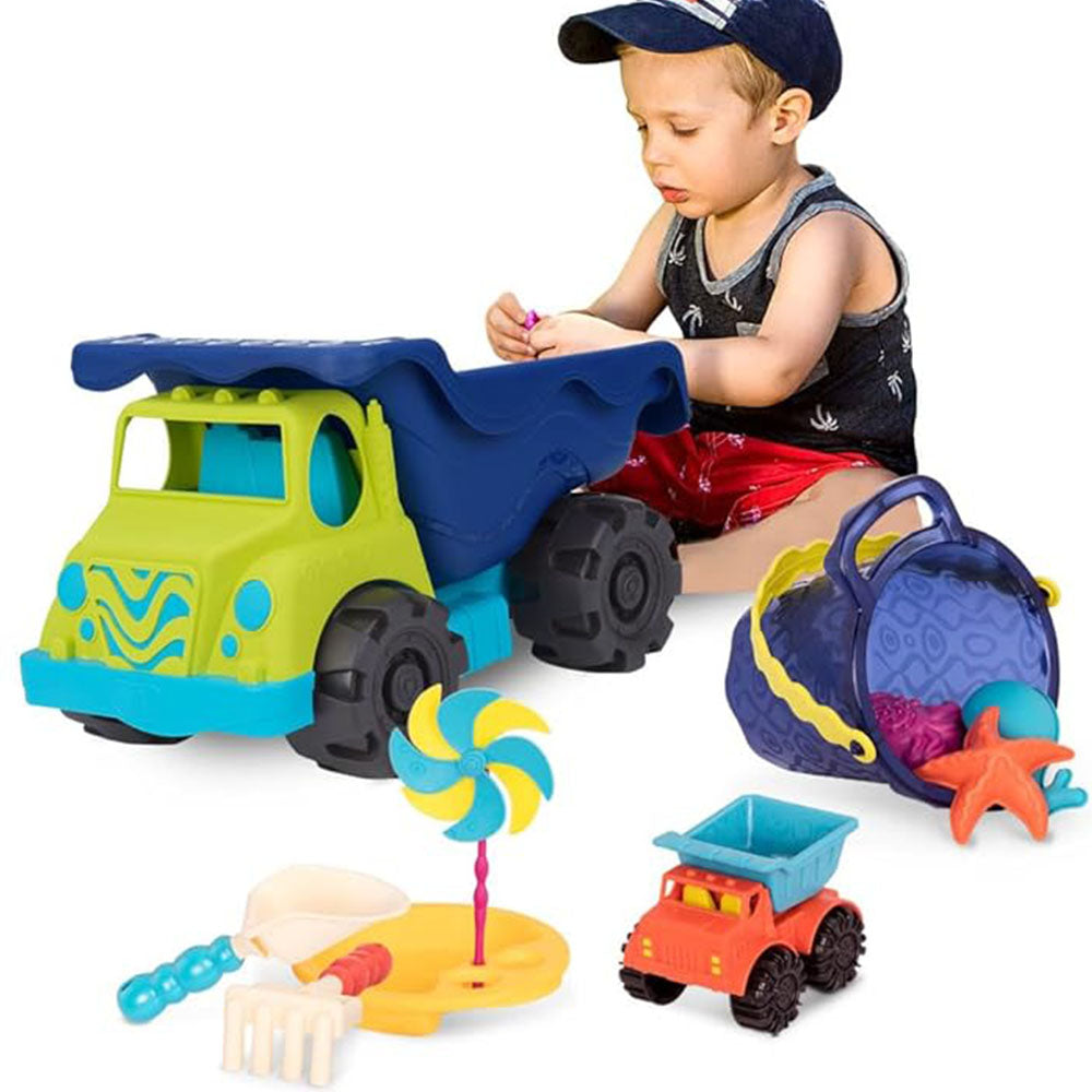 B. Toys Camion Géant avec Jouets de Plage 18M+
