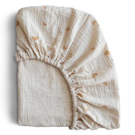 Mushie Drap de Lit en Coton Extra Douce - Arc-en-Ciel