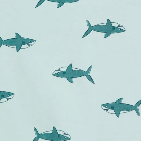 Lot de 2 Barboteuses en Coton Carter's - Requin Bleu