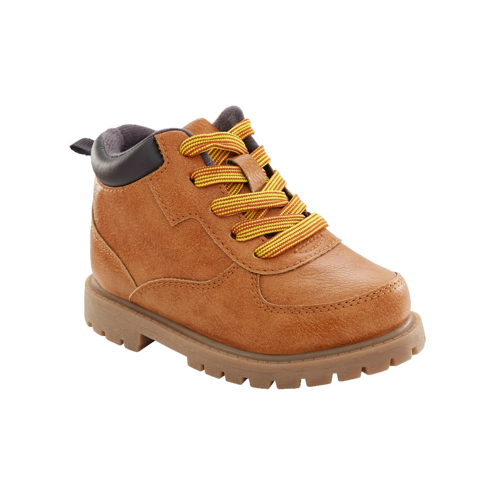 كارترز شوز جزمة عالية الرقبة من الجلد الصناعي - بني