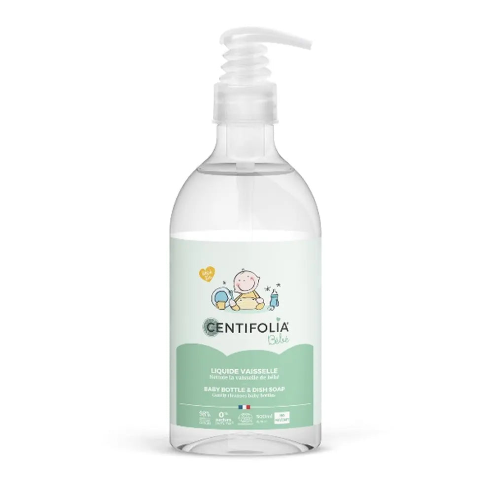 Centifolia Liquide Vaisselle Bébé Dégraisse & Fait Briller - 500ml