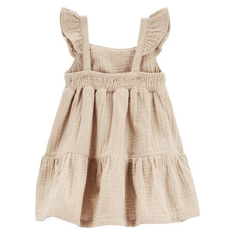 Robe Volantée en Dentelle Carter's - Beige
