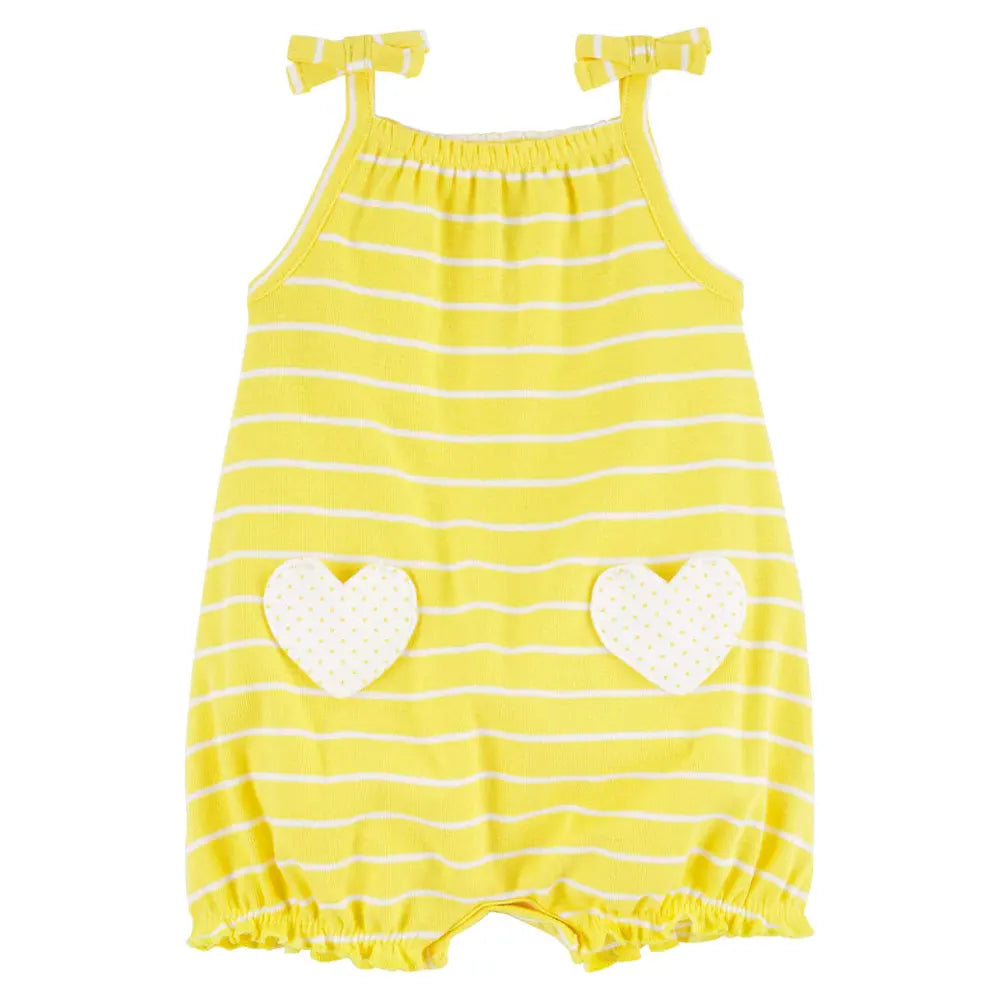 Mameluco de algodón de Carter - Corazón amarillo