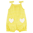 Barboteuse en Coton Carter's - Cœur Jaune