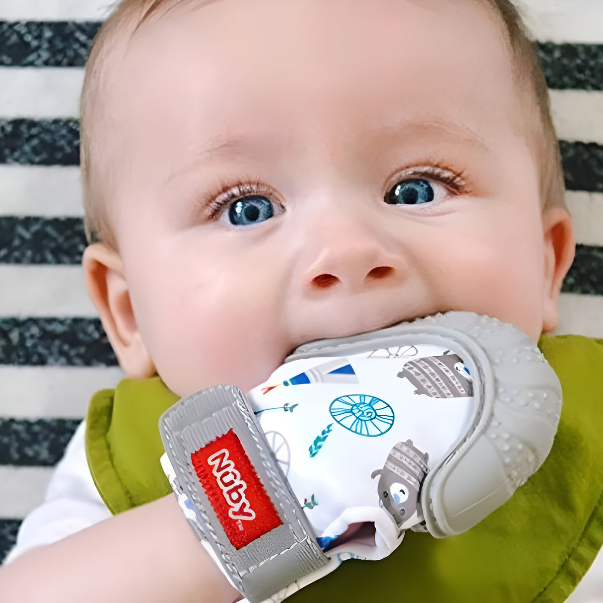 Nûby Gant de Dentition 3M+ - Bleu