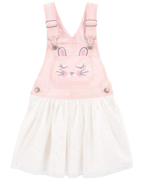 Robe Pull Lapin En Pointelle Bébé OshKosh - Rose