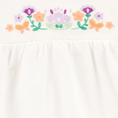 Carter's Floral Ruffle Top - Ivory