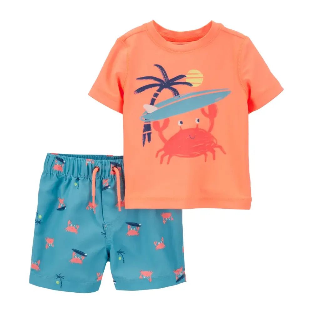 Traje de baño de 2 piezas Carter's - Cangrejo