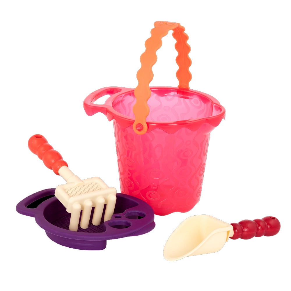 B. Toys Camion à Benne Basculante et Jouets de Plage 18M+ - Rouge