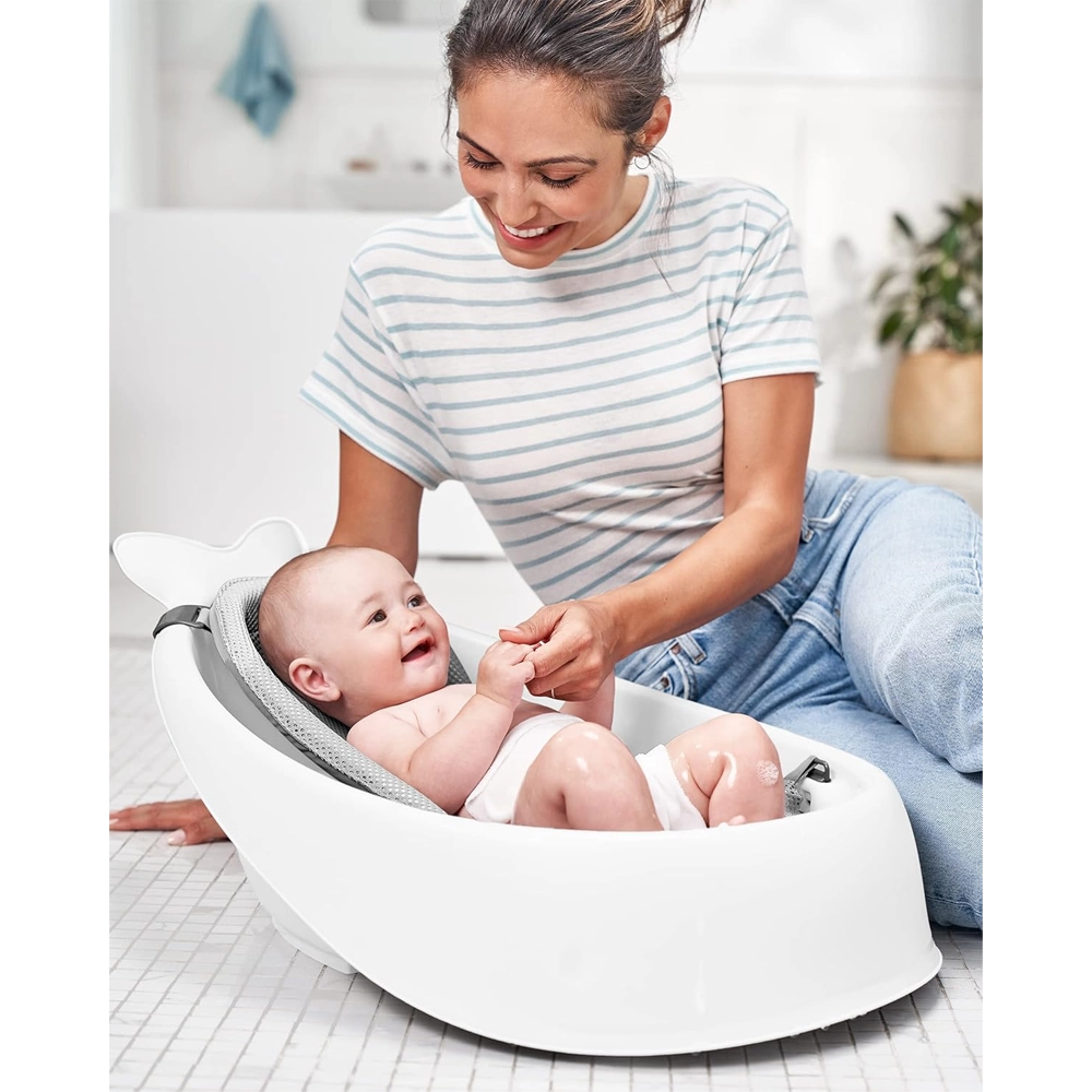 Skip Hop Baignoire Moby Smart Sling 3 Étapes - Blanc