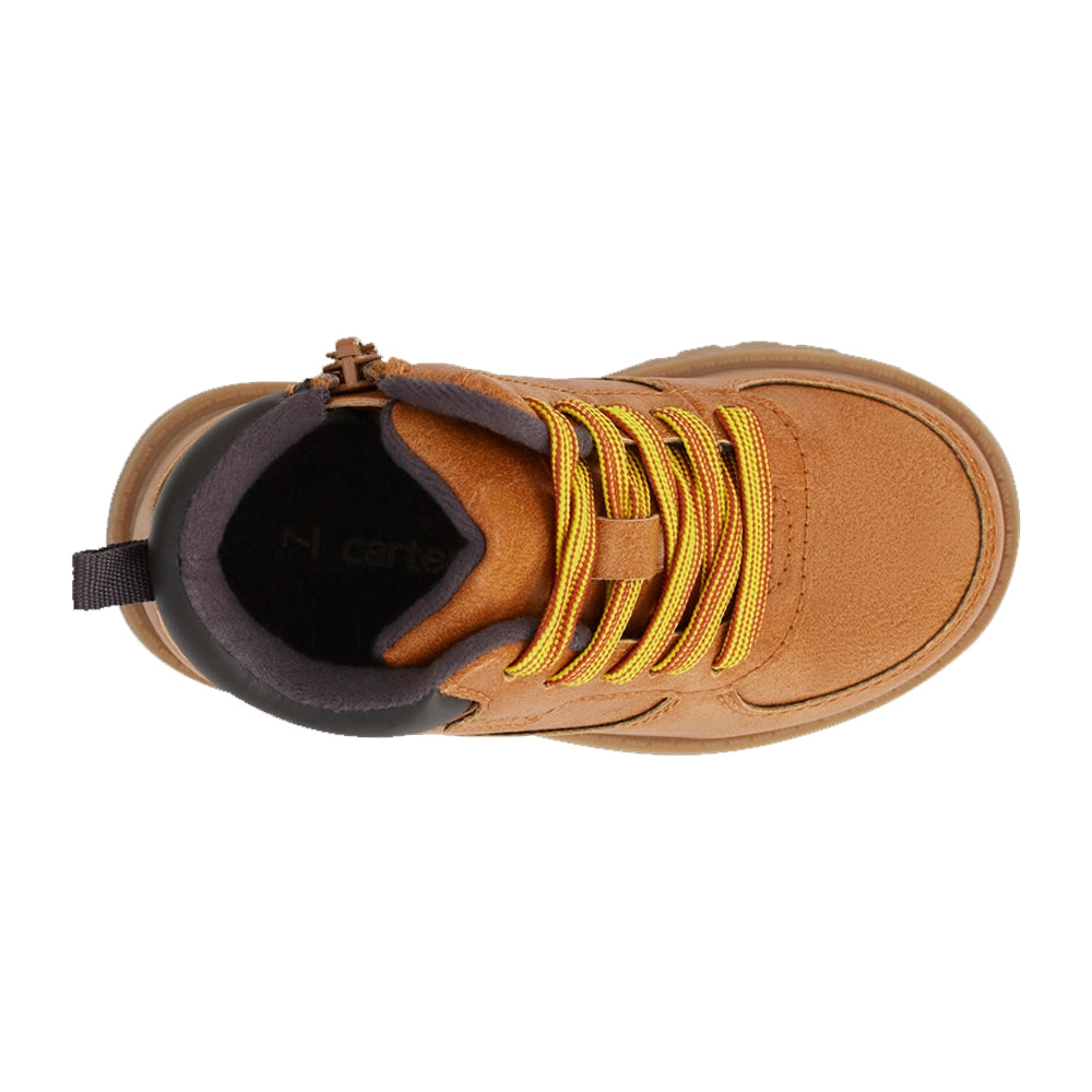 كارترز شوز جزمة عالية الرقبة من الجلد الصناعي - بني