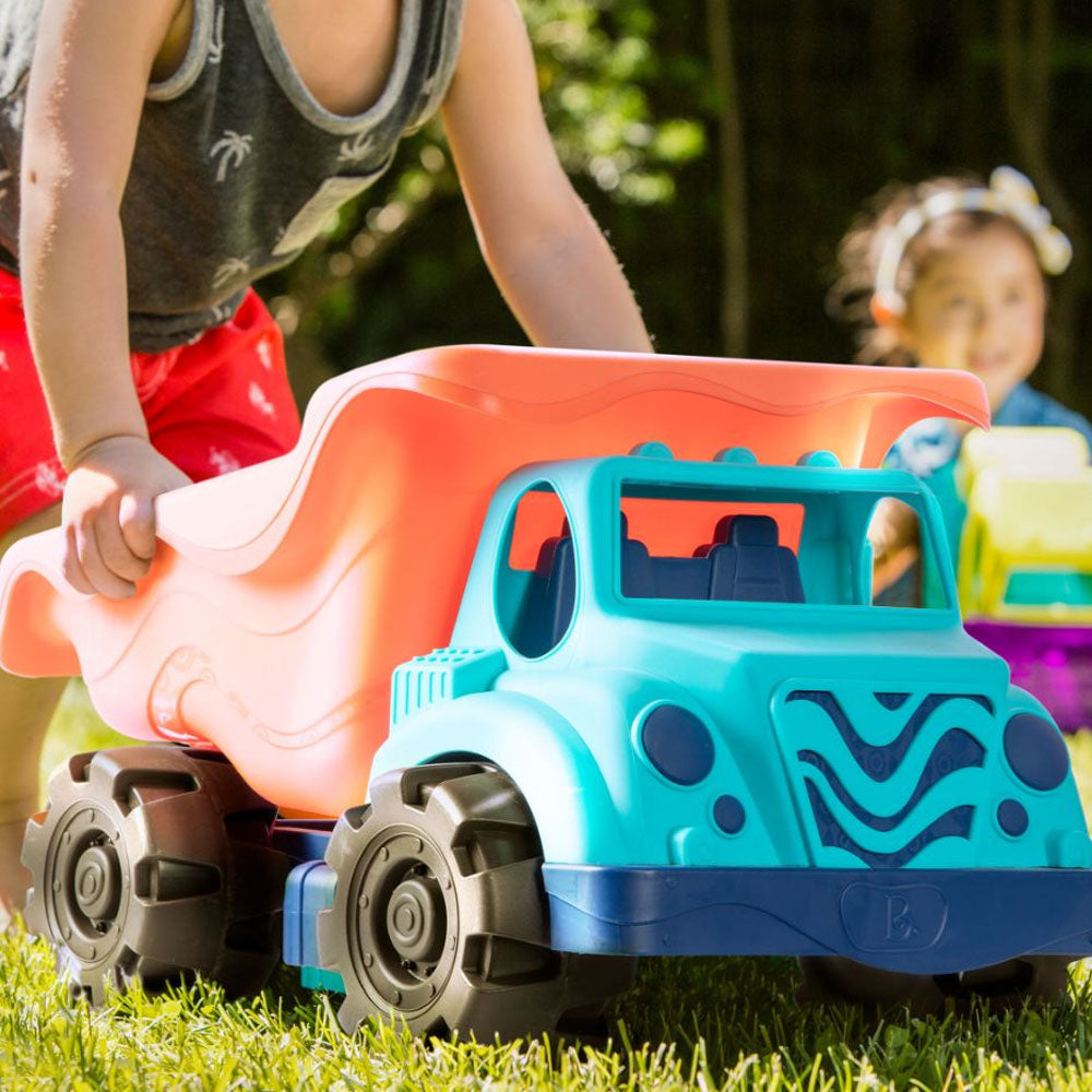 B. Toys Camion Géant avec Jouets de Plage 18M+ - Tomato