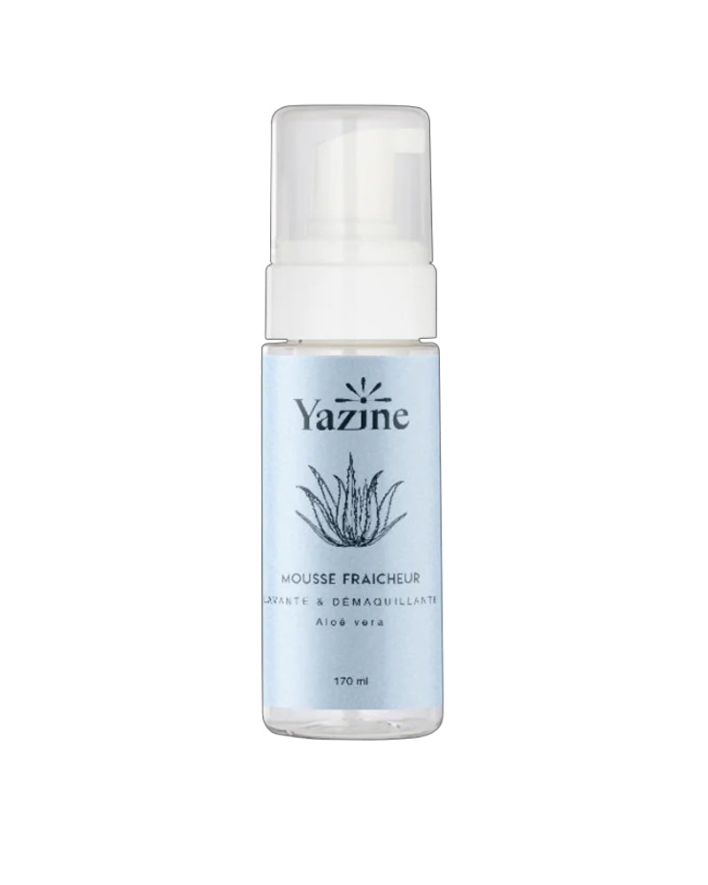 Yazine Mousse Nettoyante Lavante Fraîcheur à l'Aloe Vera - 170ml