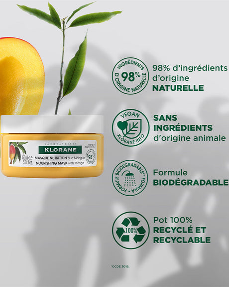 Klorane Masque Nutrition à la Mangue - 150ml