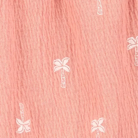 Barboteuse à Manches Volants Carter's - Palmiers Rose