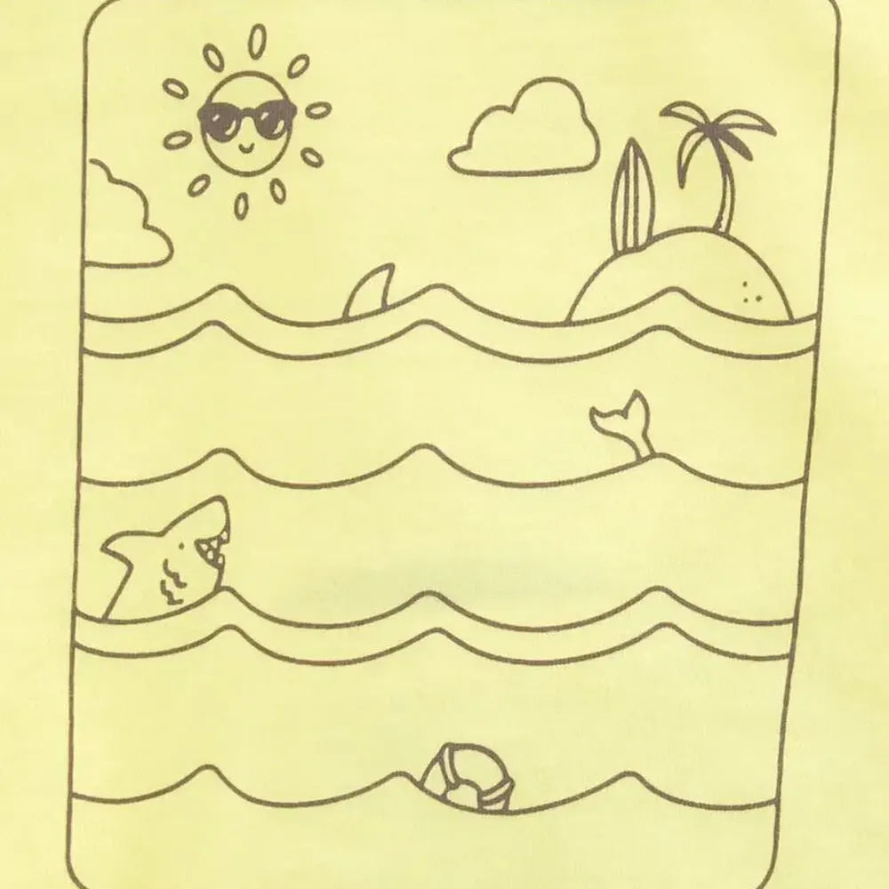 Ensemble 3 Pièces Carter's - Océan Jaune & Gris