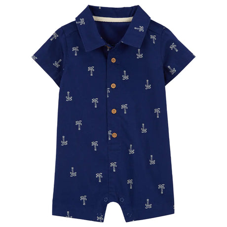 Barboteuse en Coton Carter's - Palmier Bleu