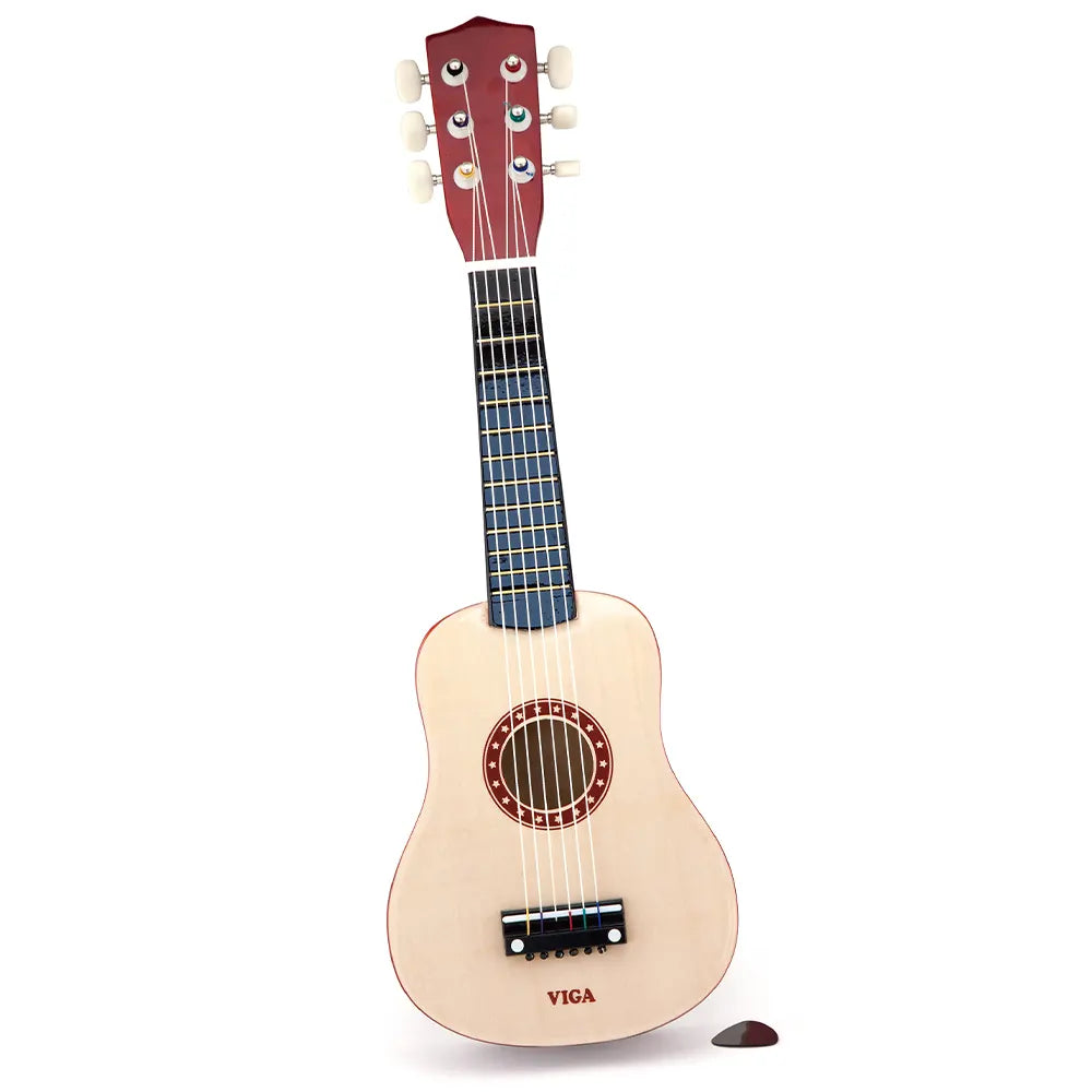 Viga Toys Guitar en Bois Naturel 3A+