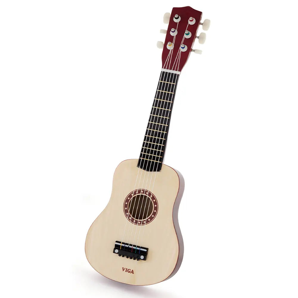 Viga Toys Guitar en Bois Naturel 3A+