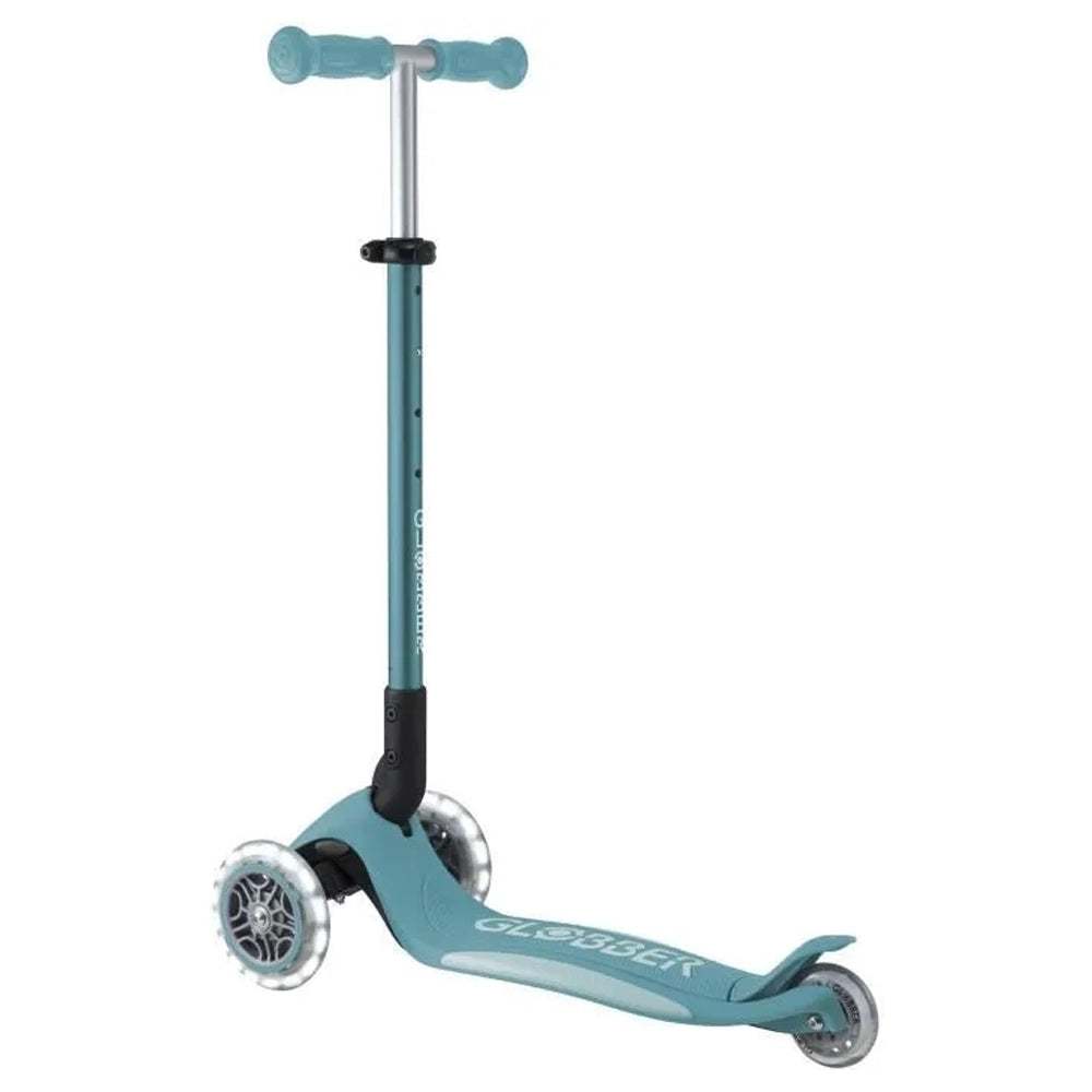 Globber Trottinette Primo Pliable Plus Lights - Bleu Pastel