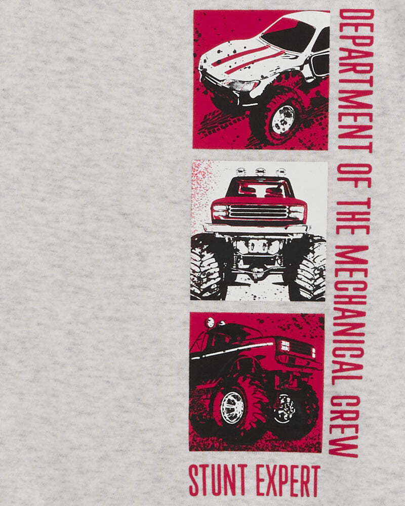 Pyjama 4 Pièces en Coton Carter's - Rouge & Gris