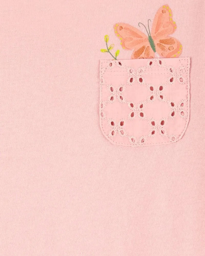 Carter's Peplum Pocket T-Shirt - Pink