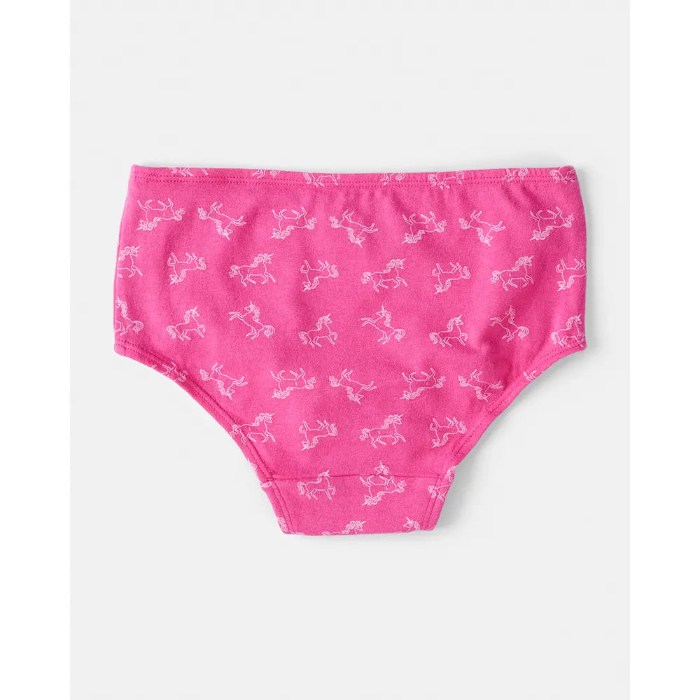 Lot de 7 culottes licorne pour fille - Coton stretch