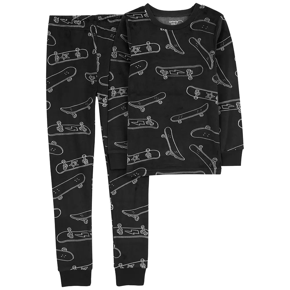 Ensemble pyjama 2 pièces enfant motif skateboard