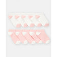 Lot de 10 paires de socquettes fille - Rose/Blanc