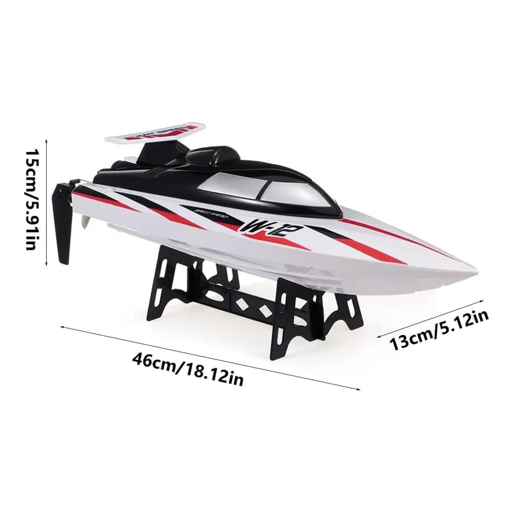 Waterproof Remote-Controlled Racing Boat - Ages 14+