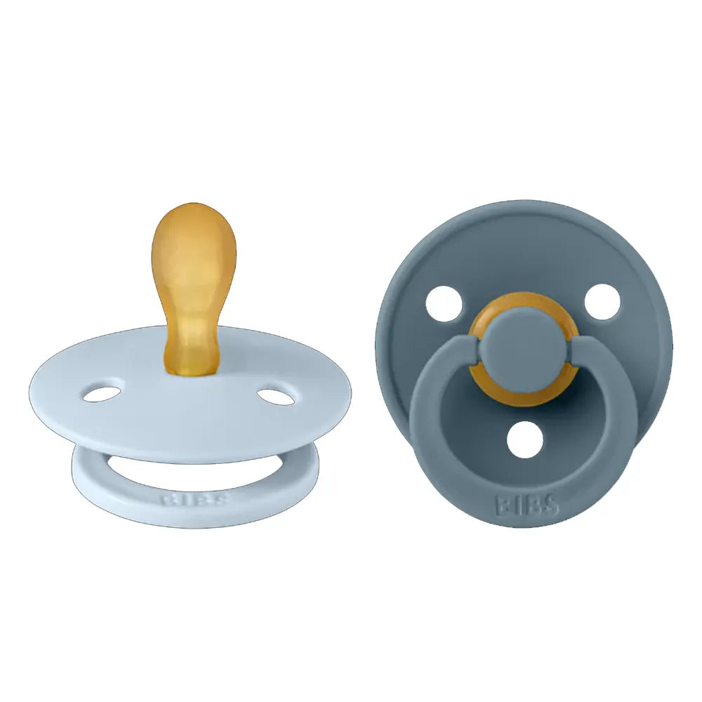 BIBS Lot de 2 Sucettes Symétriques – Bleu Pétrole/Pétrole