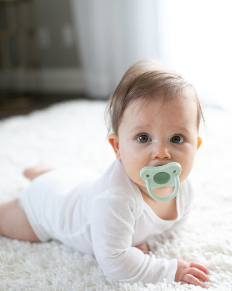 Dr. Brown's Pack de 2 Sucettes en Silicone HappyPaci 0-6M - Bleu & Vert