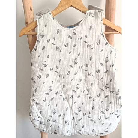 Baby Bulle Gigoteuse Pour Bébé - Feuille Gris & Blanc